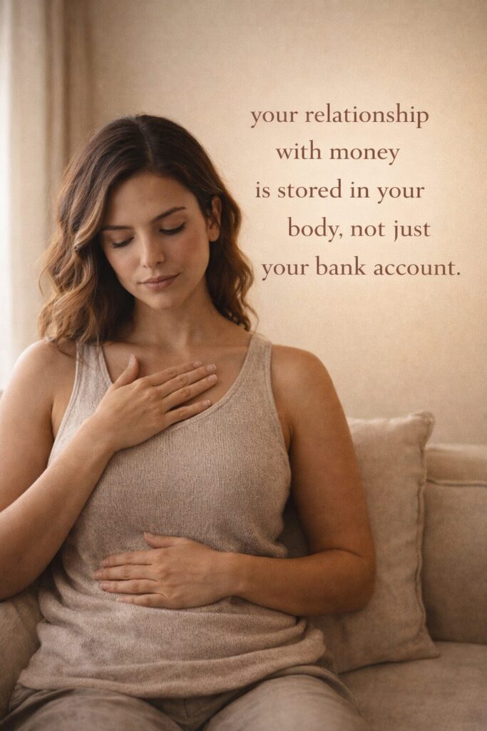 your relationship with money is stored in your body, not just your bank account