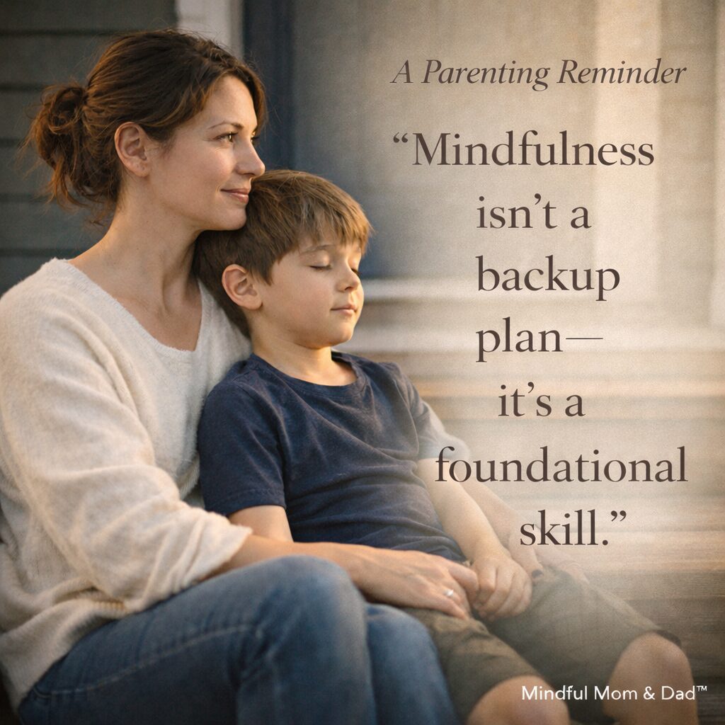 Parenting with mindfulness isn't a backup plan, it's a fundamental skill